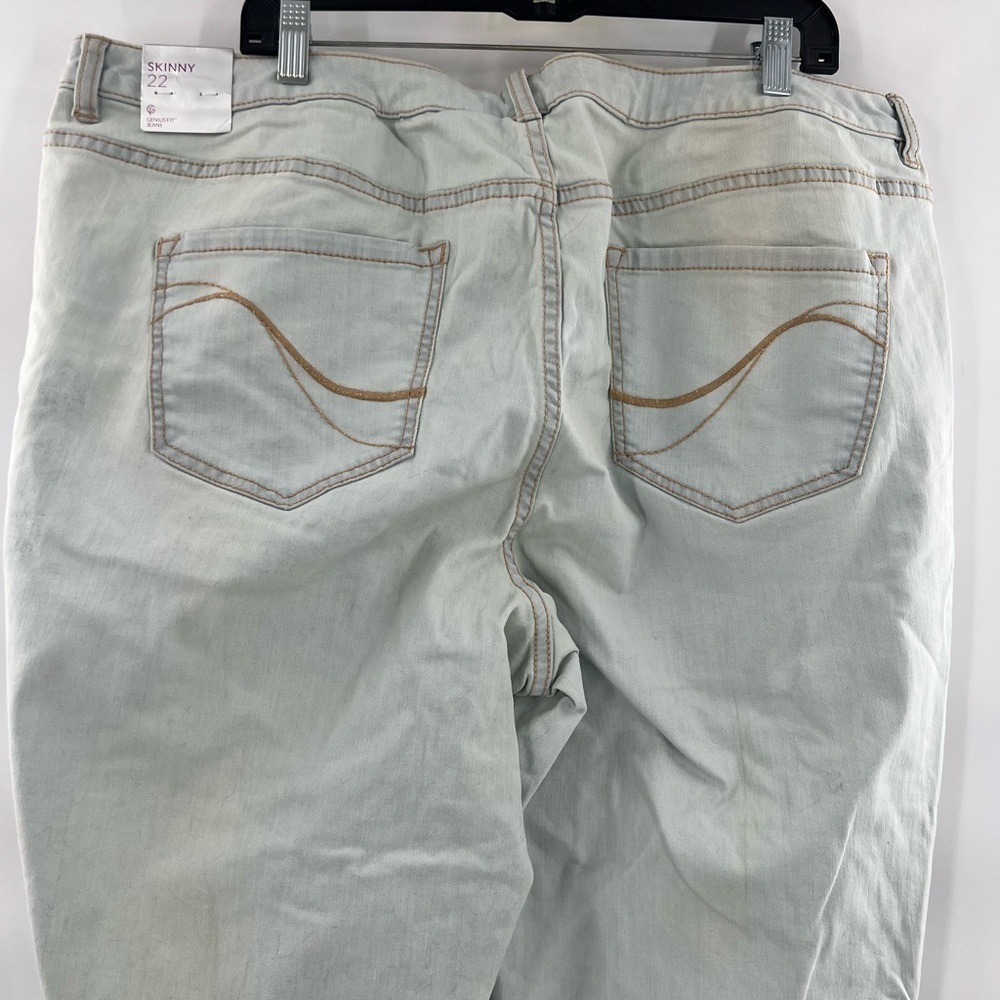 Lane Bryant grey washed skinny jeans size 22 - Picture 10 of 12